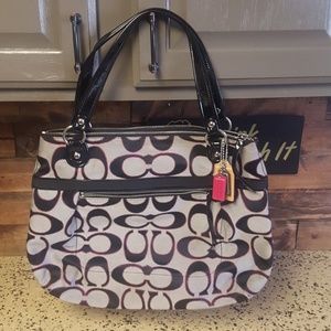 Coach poppy tote